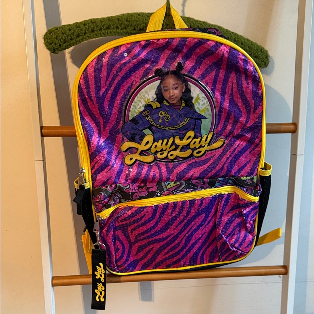 That Girl Lay Lay Pink and Yellow Backpack